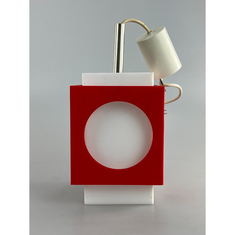 Vintage plastic pendant lamp, 1960-1970s