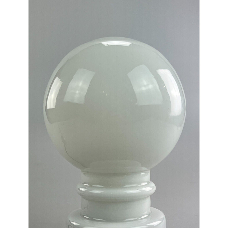 Vintage ball lamp in glass and chrome, 1960-1970s