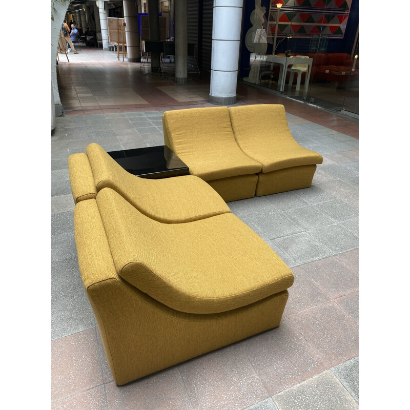 Vintage soft lounge set by Guy Lefèvre (Dlg), 1972