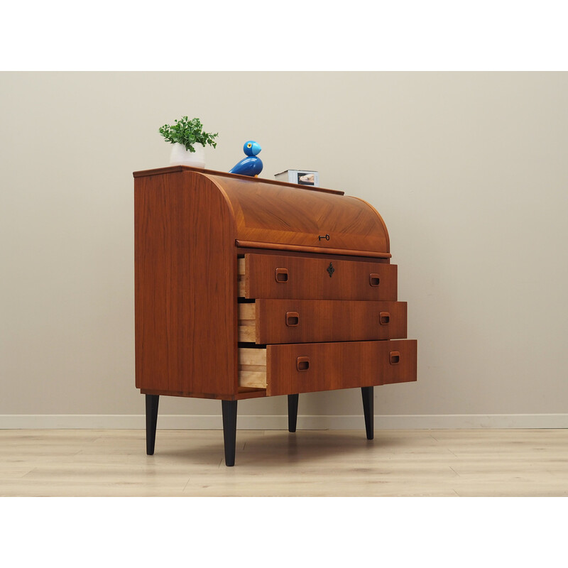 Vintage teakhouten bureau, Denemarken 1970