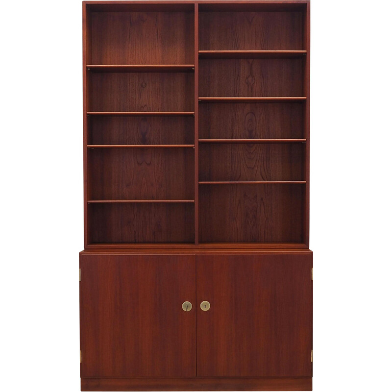 Teak vintage Danish bookcase by Børge Mogensen, 1960s