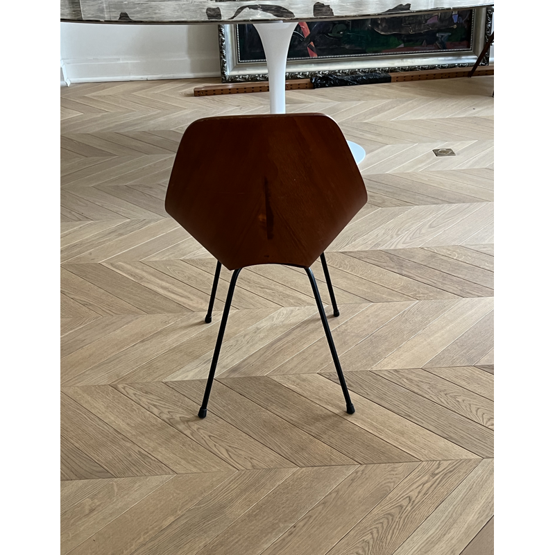 Silla vintage de madera curvada de Vittorio Nobili para Fratelli Tagliablue, 1950