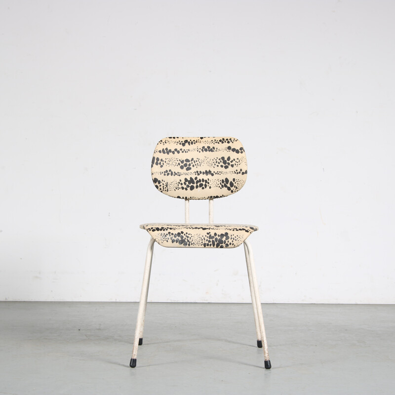 Pareja de sillas laterales vintage de Willy van de Meeren para Tubax, Bélgica años 50