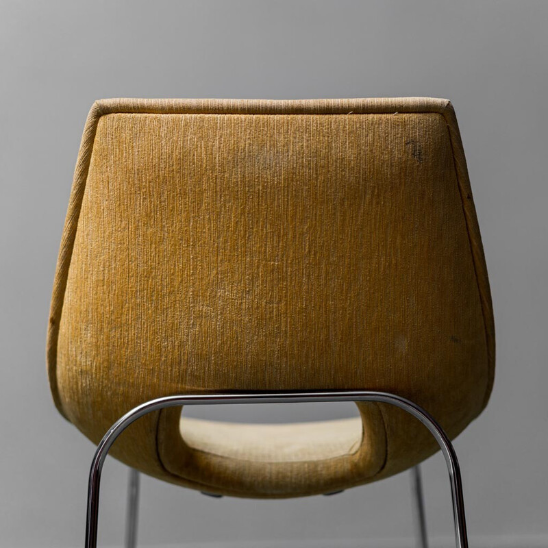 Vintage fluwelen stoel van Augusto Bozzi voor Saporiti, 1968