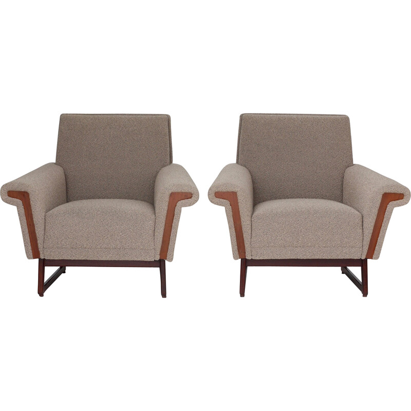 Pair of mid-century Dutch armchairs