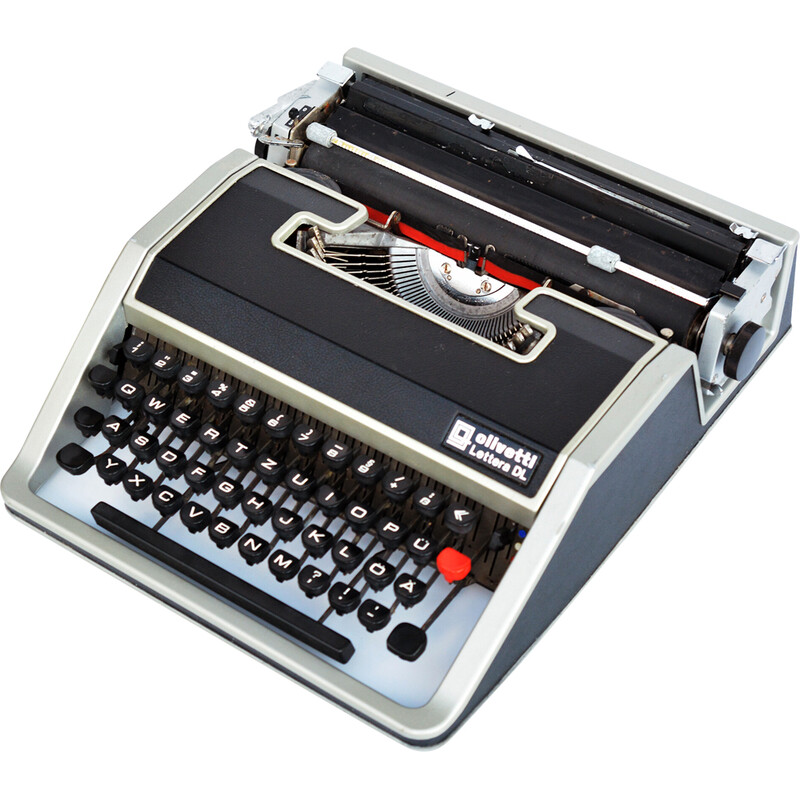 Vintage typewriter Olivetti Letera Dl by Mario Bellini, Spain 1970s