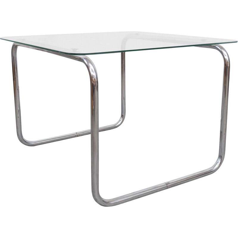 Mid century tubular steel coffee table by Kovona, Czechoslovakia 1950s