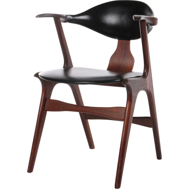 Vintage cow horn chair by Louis van Teeffelen for Wébé