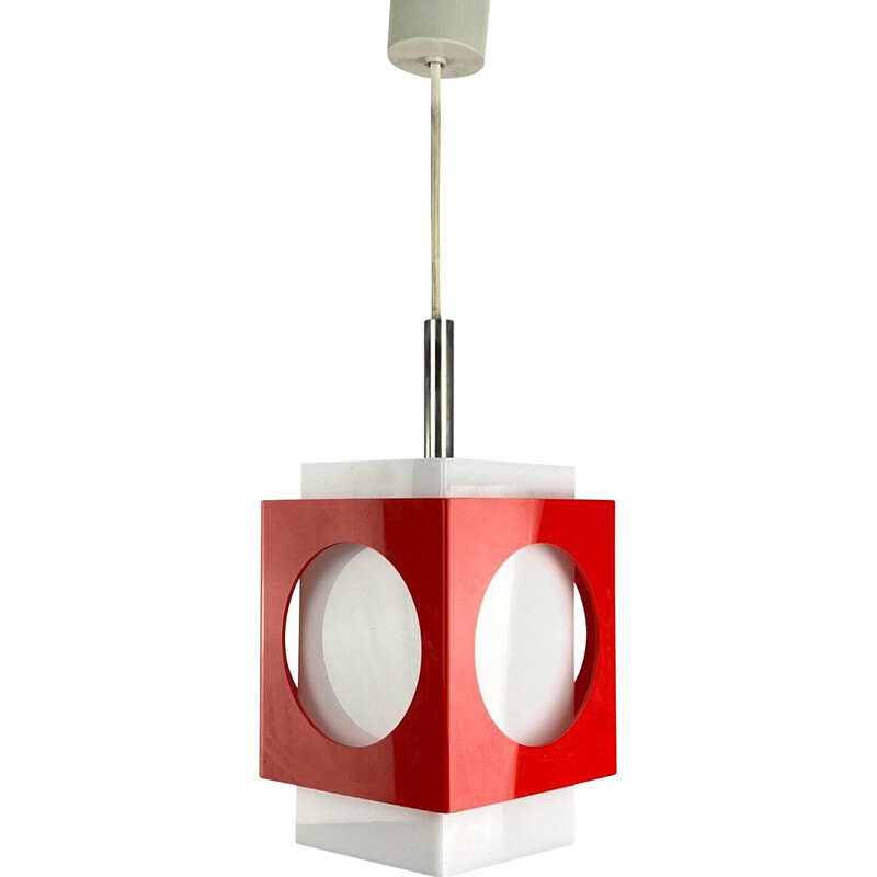 Vintage plastic hanglamp, 1960-1970