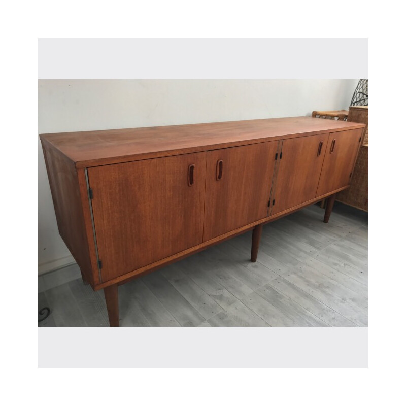 Scandinavian vintage sideboard in teak - 1960s