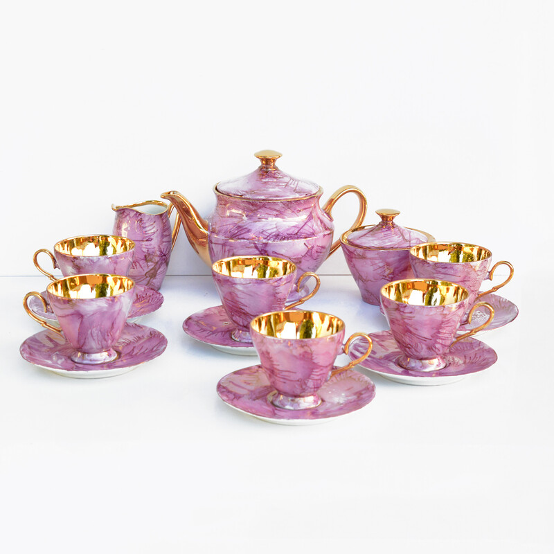 Vintage Carry coffee service by W. Potocki Włocławek for Włocławskie Zakłady Ceramiki Stolowej, Poland 1960s