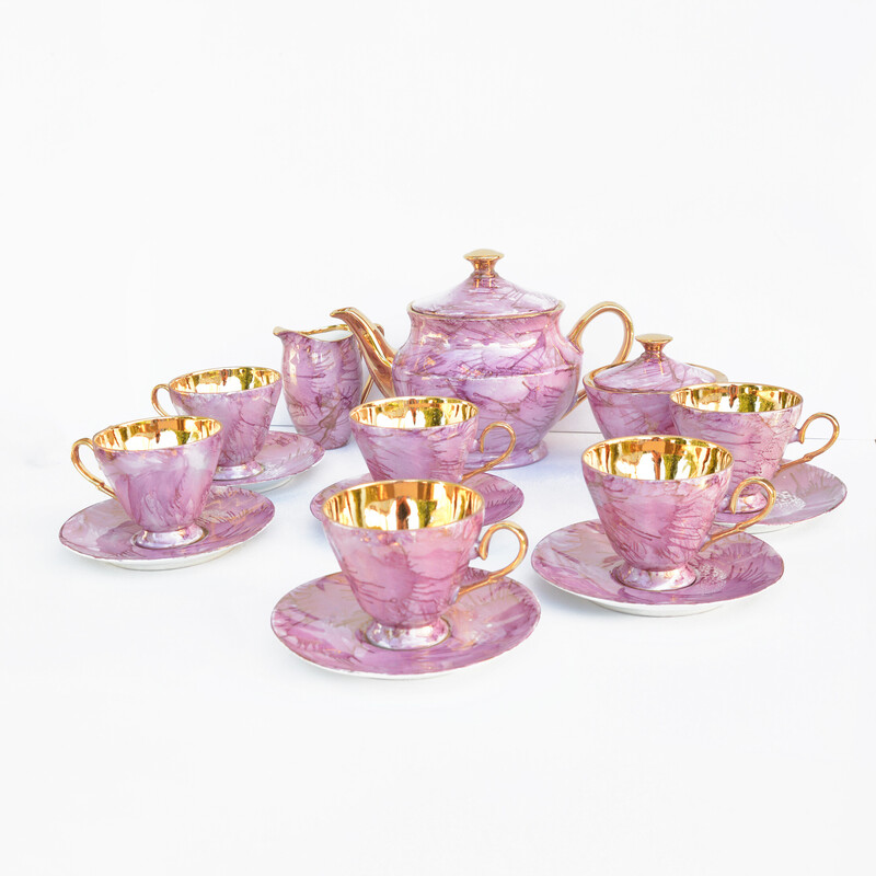 Vintage Carry coffee service by W. Potocki Włocławek for Włocławskie Zakłady Ceramiki Stolowej, Poland 1960s