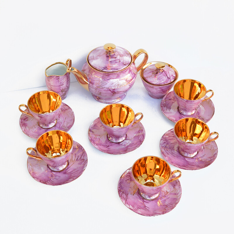 Vintage Carry coffee service by W. Potocki Włocławek for Włocławskie Zakłady Ceramiki Stolowej, Poland 1960s