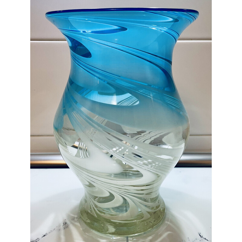 Vase vintage en verre de Murano par Carlo Scarpa