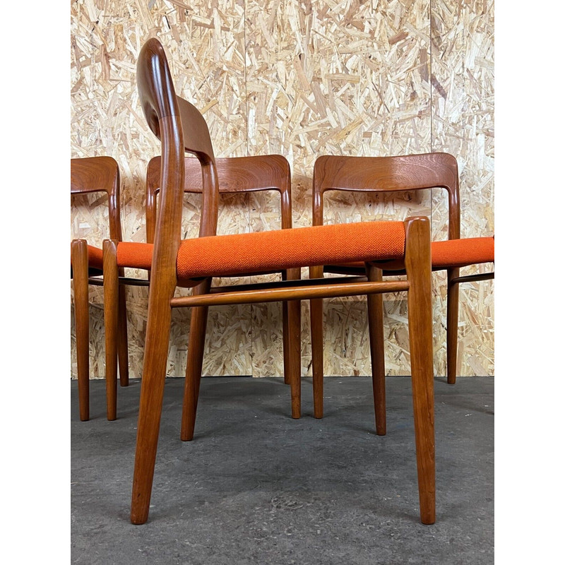 Set of 4 vintage teak dining chairs by Niels O. Möller for J.l. Moller's, 1960s-1970s