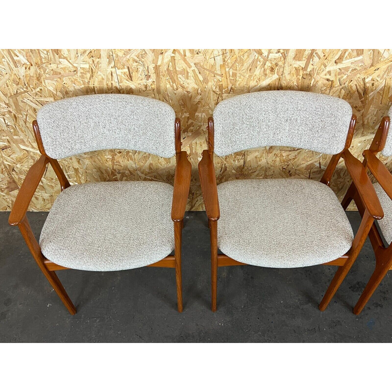 Set of 4 vintage teak dining chairs by Erik Buch for O.d. furniture, 1960s-1970s