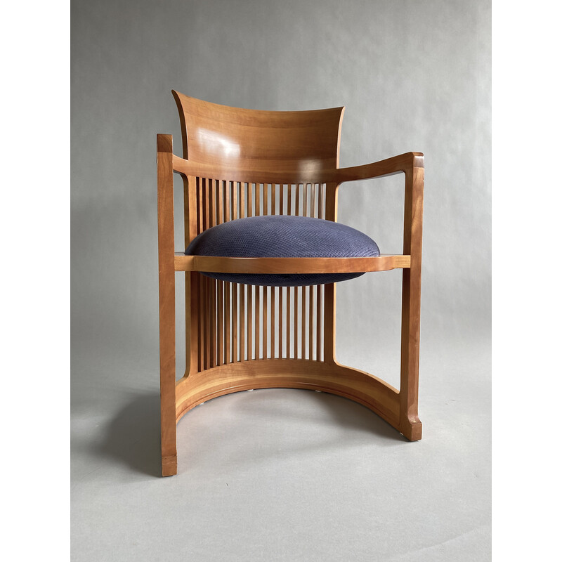 Holzsessel aus Fässern von Frank Lloyd Wright für Cassina, Italien 1980er-1990er Jahre