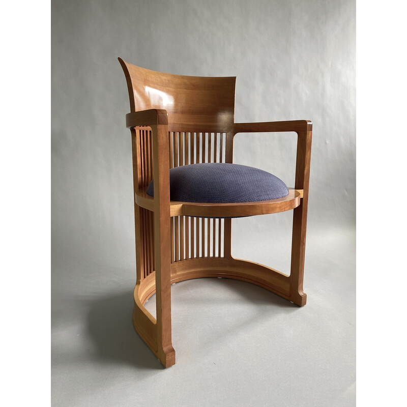 Holzsessel aus Fässern von Frank Lloyd Wright für Cassina, Italien 1980er-1990er Jahre