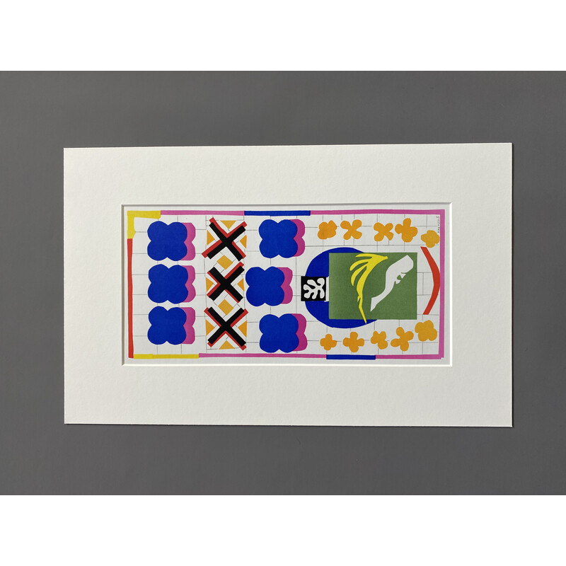 Vintage "Poissons Chinois" lithograph by Henri Matisse, 1958s