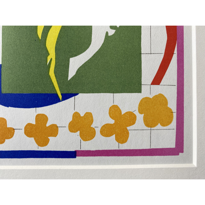 Litografía vintage "Poissons Chinois" de Henri Matisse, 1958