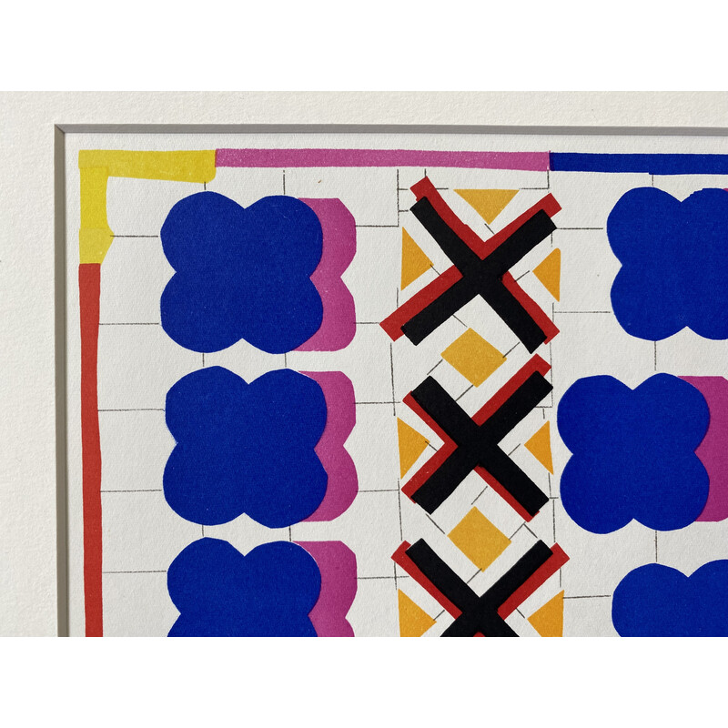 Litografia Vintage "Poissons Chinois" de Henri Matisse, 1958s