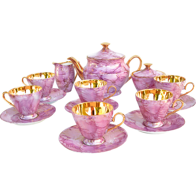 Vintage Carry coffee service by W. Potocki Włocławek for Włocławskie Zakłady Ceramiki Stolowej, Poland 1960s