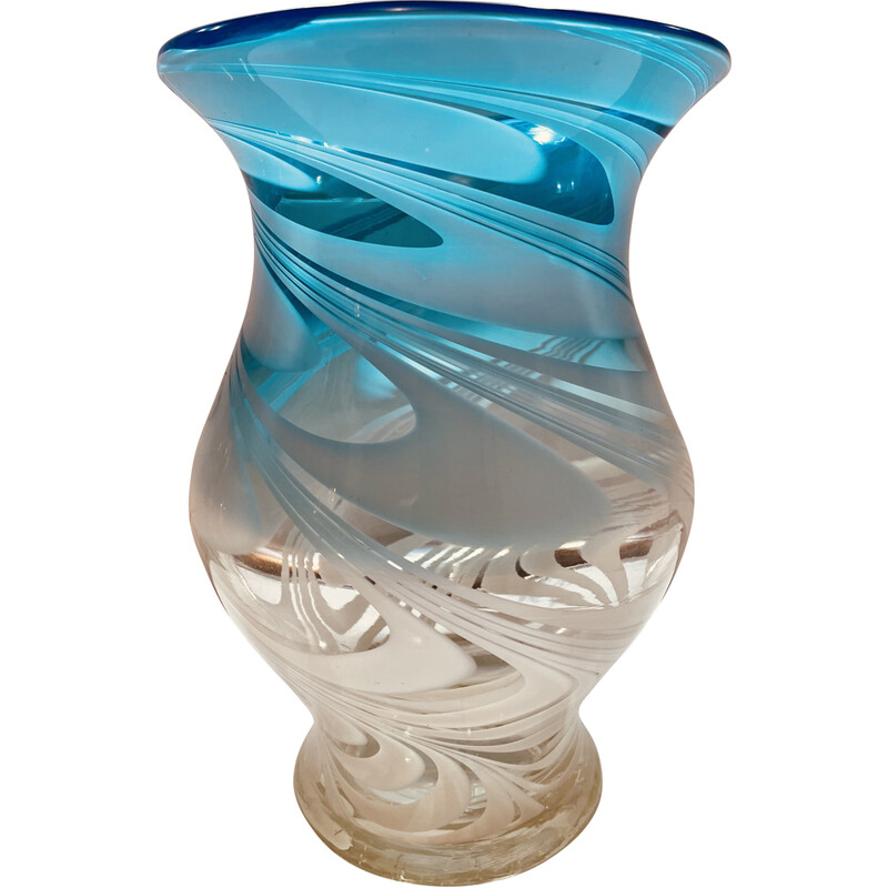 Vase vintage en verre de Murano par Carlo Scarpa