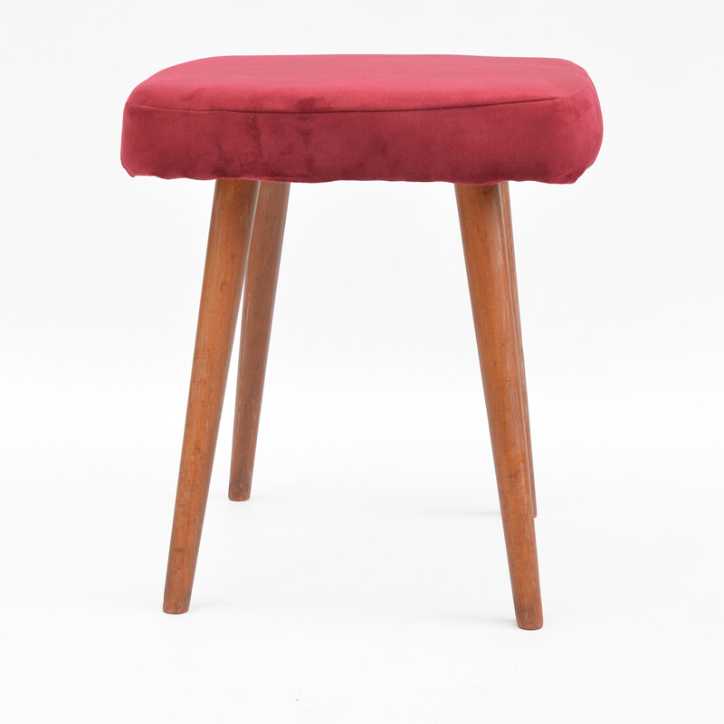 Vintage Stick stool by Dolnośląska Fabryka Mebli, Poland 1960s