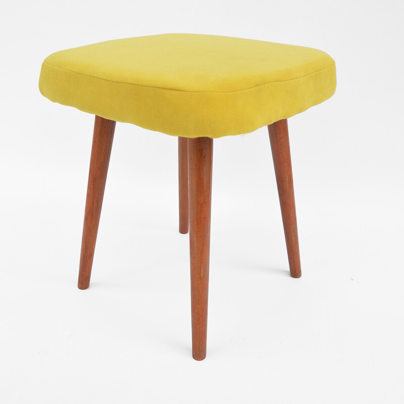 Tabouret vintage "Dolnośląska Fabryka Mebli", Pologne 1960