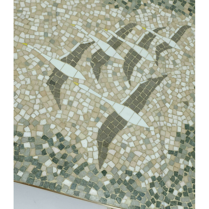 Mosaik-Couchtisch aus der Mitte des Jahrhunderts von Mueller-Oerlinghausen, 1950er Jahre
