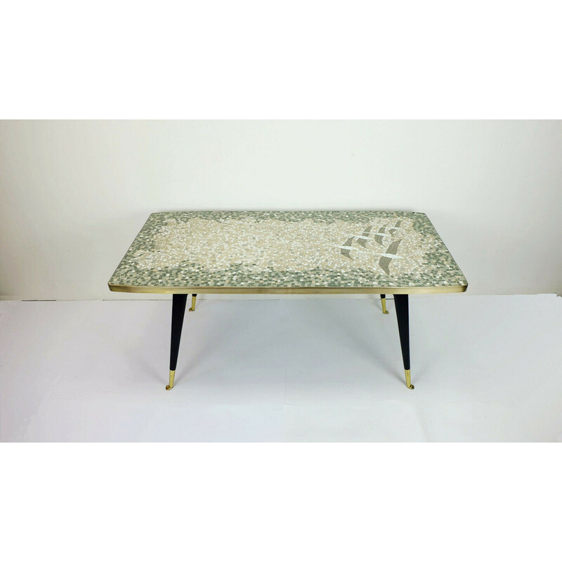 Mid century mosaic coffee table by Mueller-Oerlinghausen, 1950s