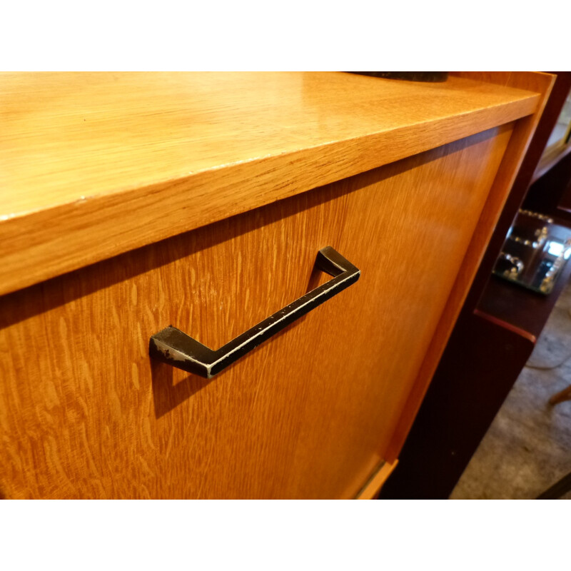 Vintage oak writing desk - 1950s