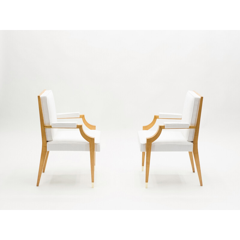 Ein Paar Vintage-Sessel aus Eschenholz von André Arbus, 1940
