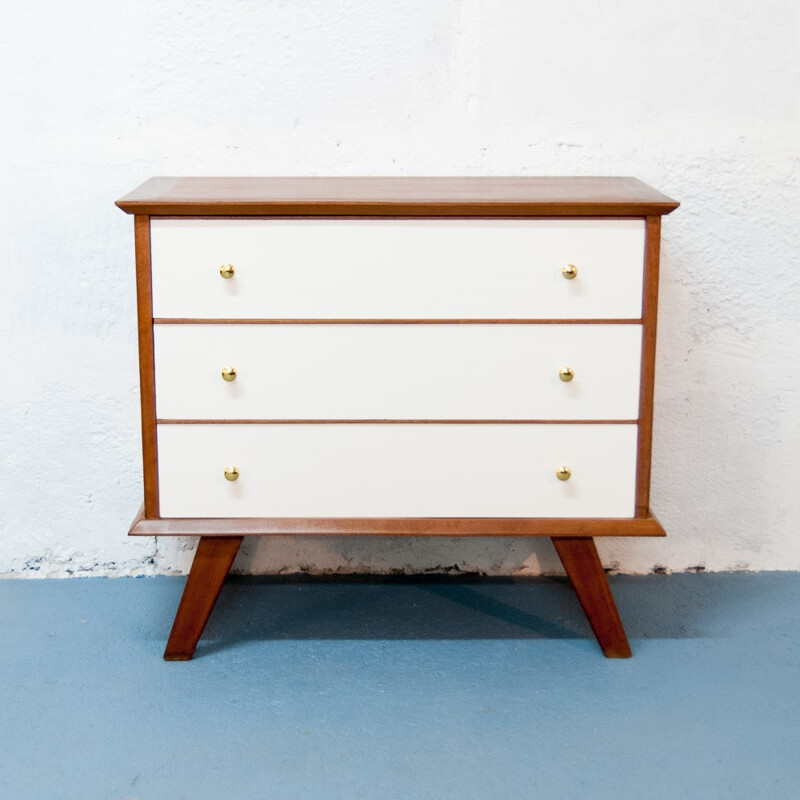 Vintage oak chest of drawers - 1960