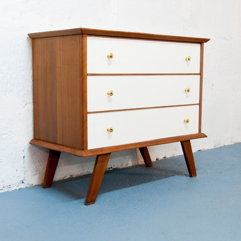 Vintage oak chest of drawers - 1960