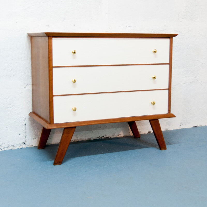 Vintage oak chest of drawers - 1960