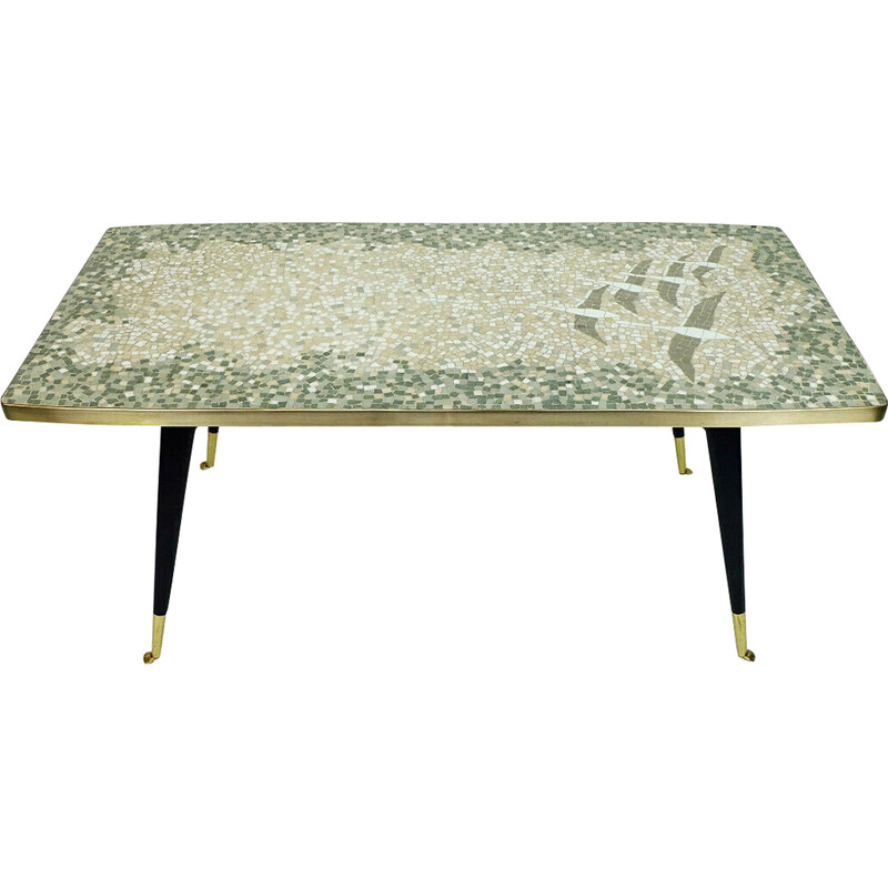 Mid century mosaic coffee table by Mueller-Oerlinghausen, 1950s