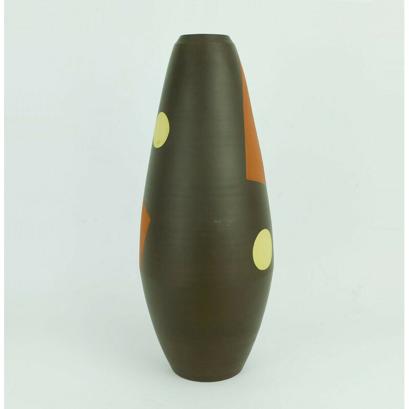 Vintage vaso de cerâmica modelo 124/35 por Wendelin Stahl, 1950