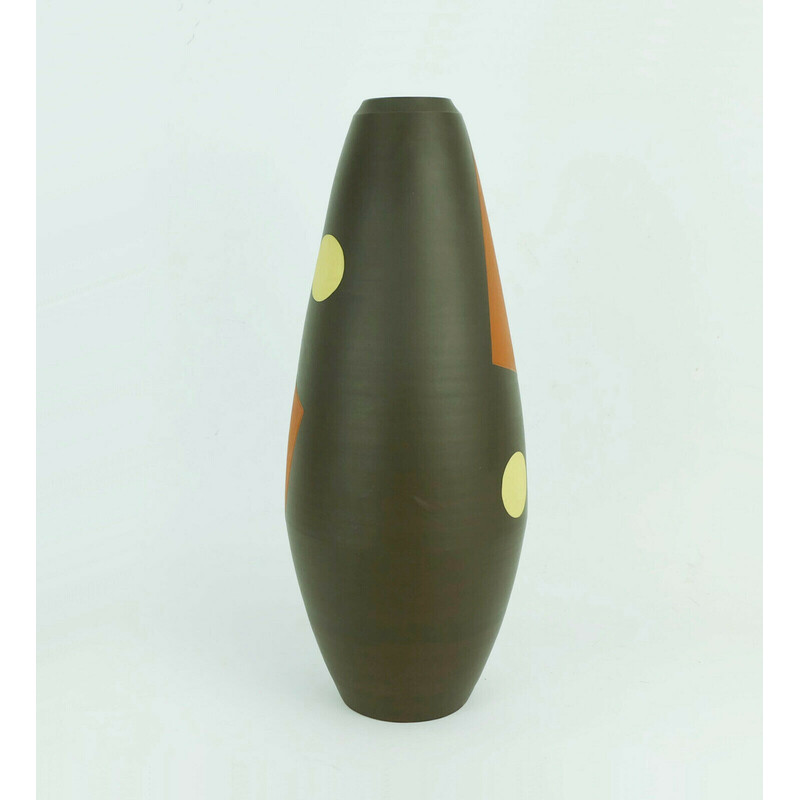 Vintage vaso de cerâmica modelo 124/35 por Wendelin Stahl, 1950