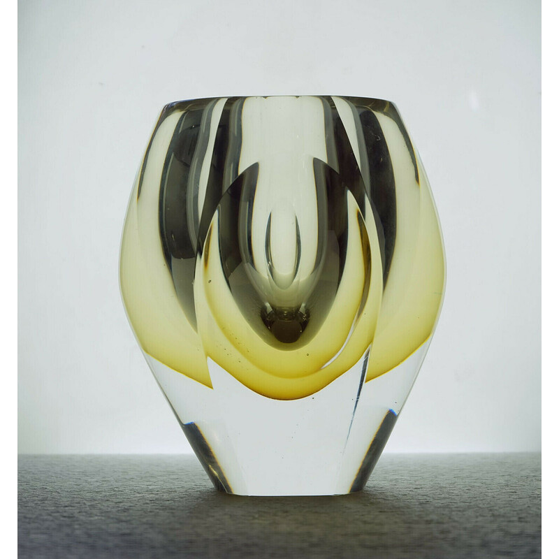 Vaso vintage Ventana di Mona Morales Schildt per Kosta, Svezia 1950