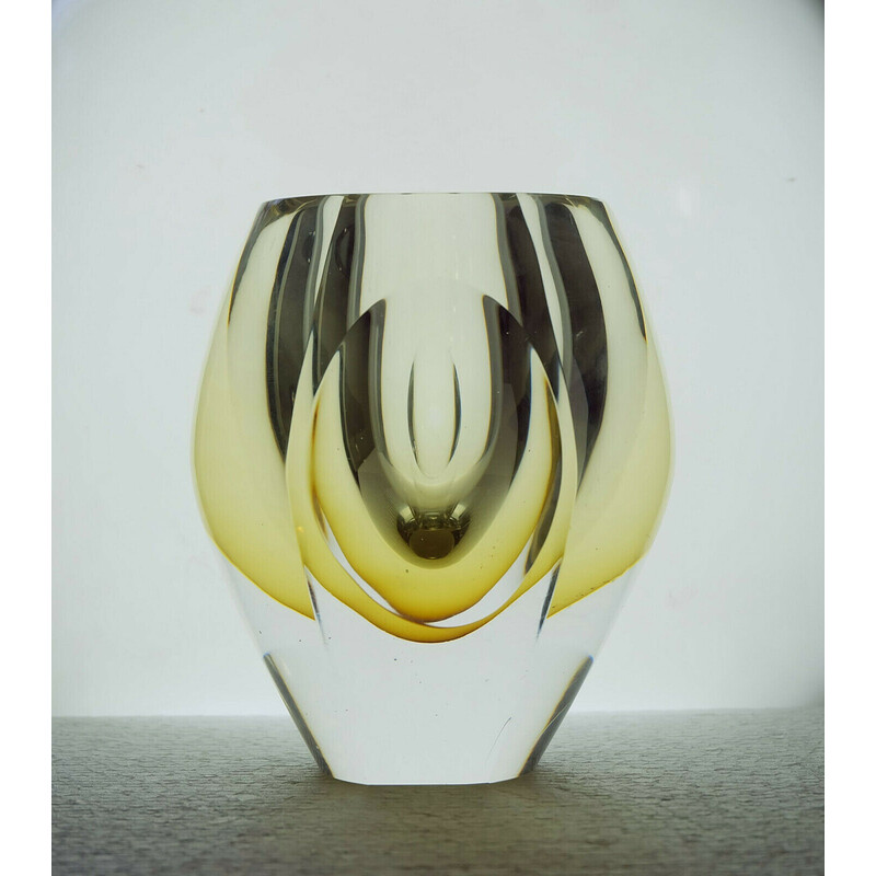 Vintage vase Ventana by Mona Morales Schildt for Kosta, Sweden 1950s