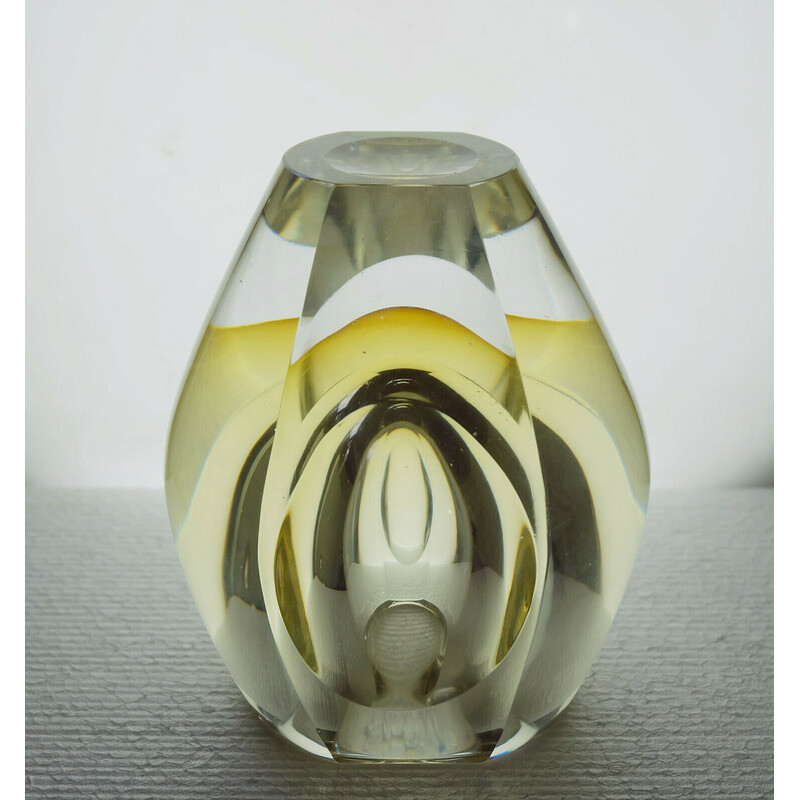 Vase vintage Ventana par Mona Morales Schildt pour Kosta, Suède 1950