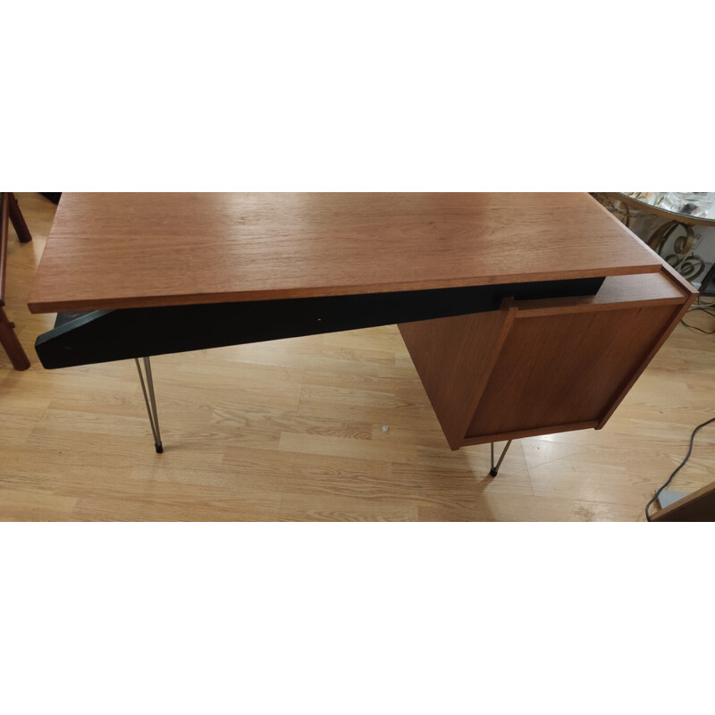 Vintage oakwood desk by Cees Brackman for Pastoe, 1950-1959s