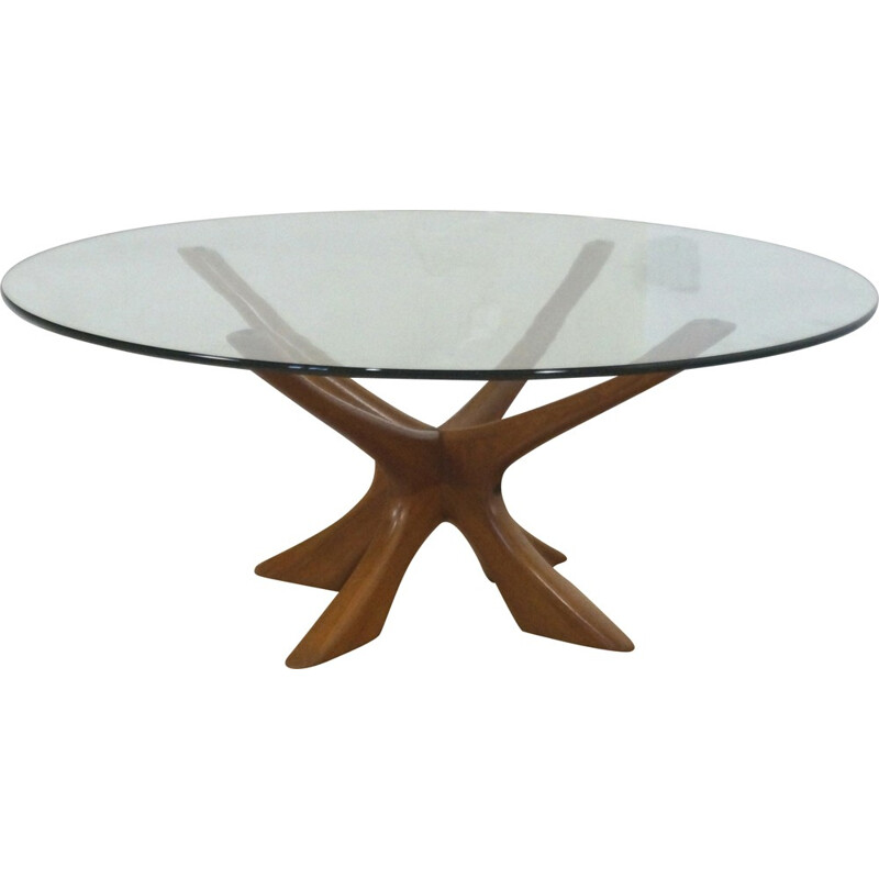 Eilersen round teak coffee table, Ilum WIKKELSØ - 1960s