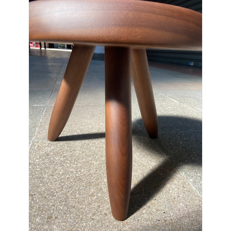 Low vintage shepherd's stool by Charlotte Perriand for Cassina