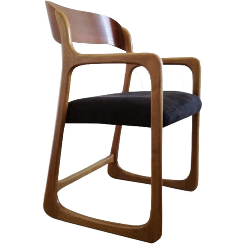 Baumann "Traîneau"  chair in beech - 1960s