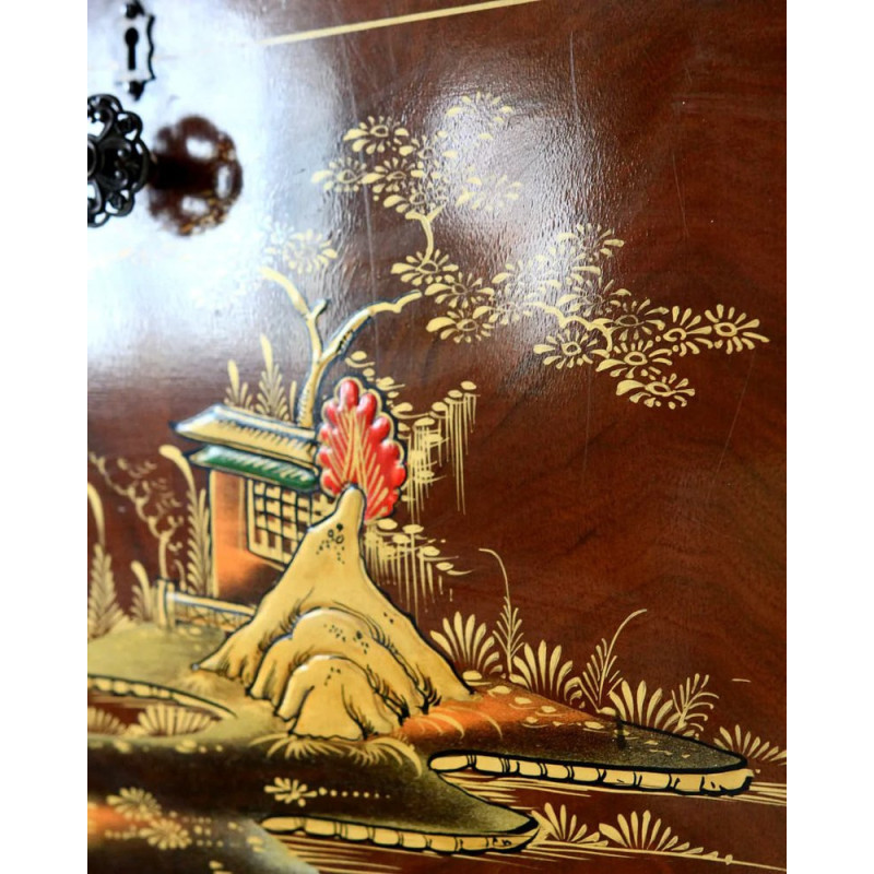 Vintage-Barschrank mit chinesischem Dekor, 1950-1960