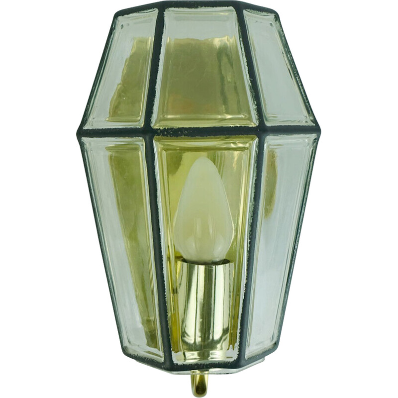 Vintage wandlamp van Glashuette Limburg, West-Duitsland 1960-1970