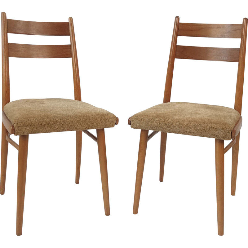 Paire de chaises vintage - tissu