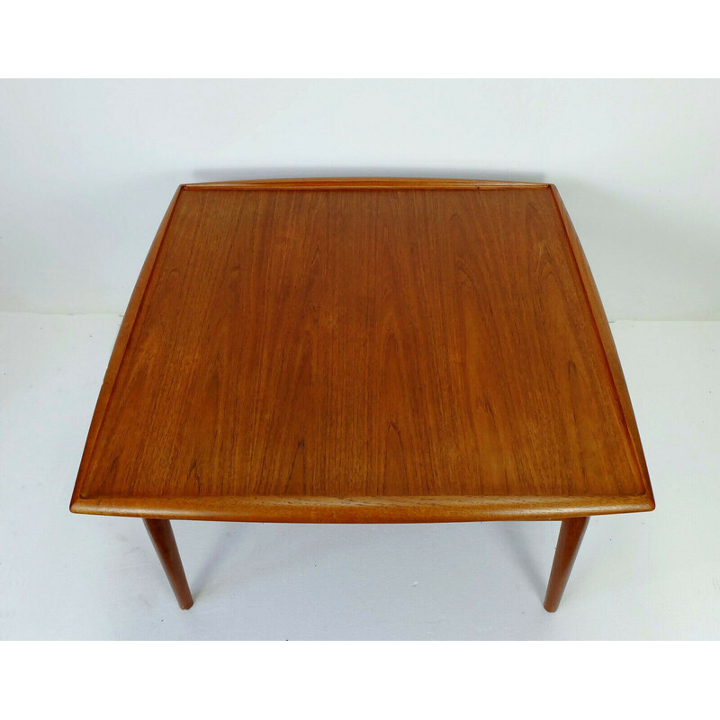 Tavolino vintage in teak di Grete Jalk, Danimarca 1960